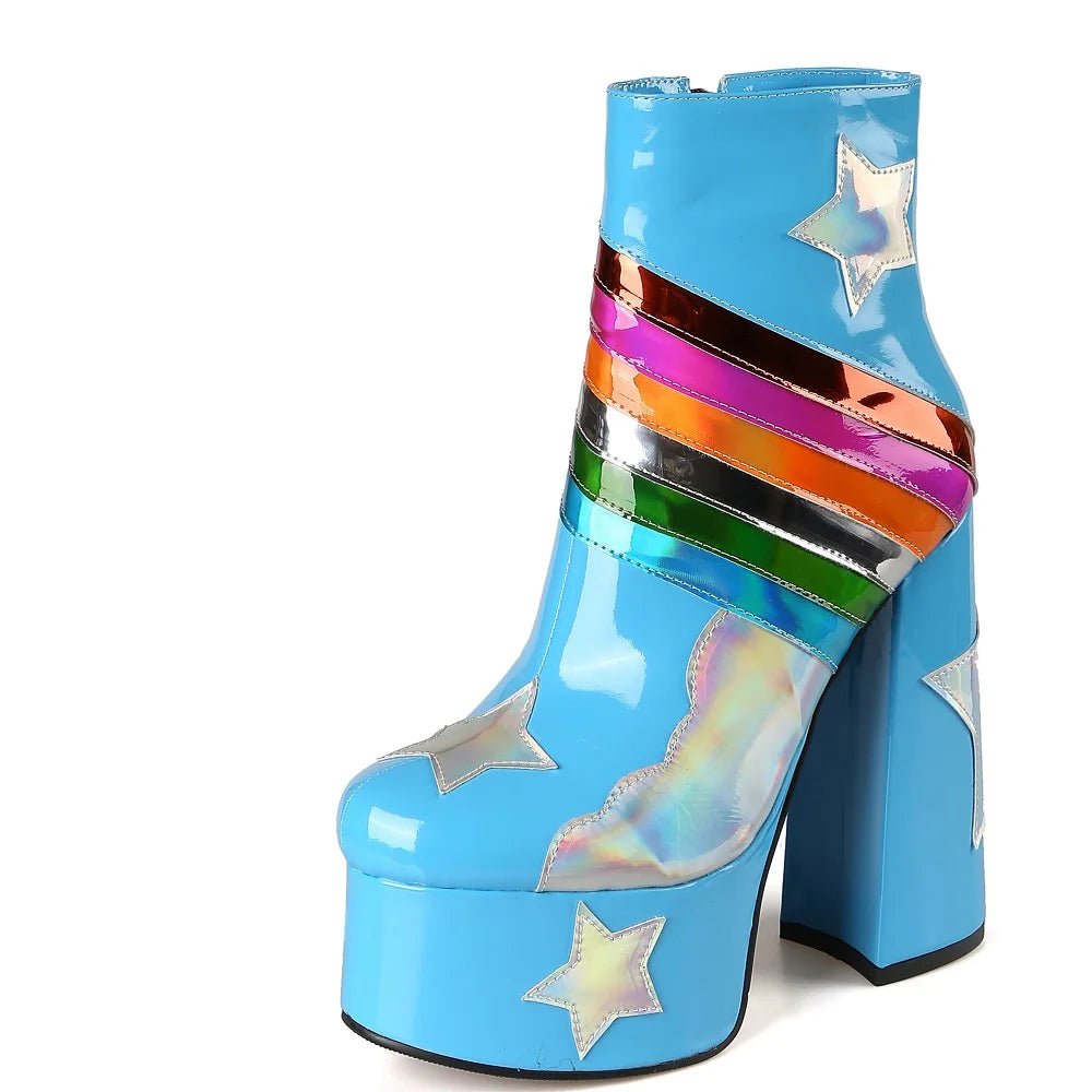 Rainbow Sky Boots - Lace & Thornz