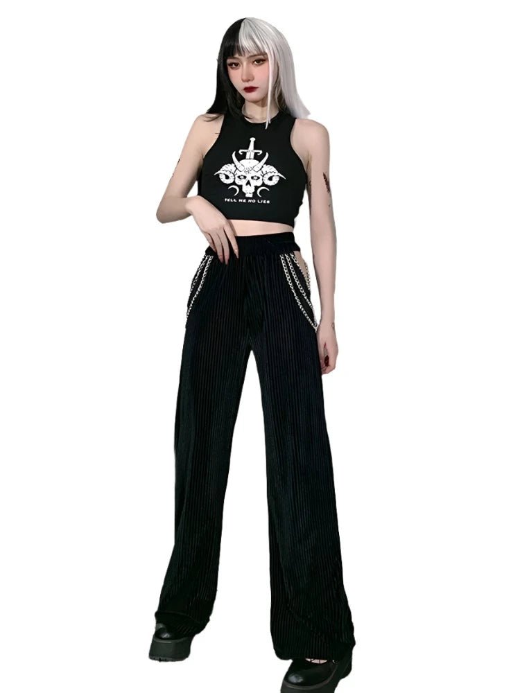 Resurrection Wide Leg Pants - Lace & Thornz