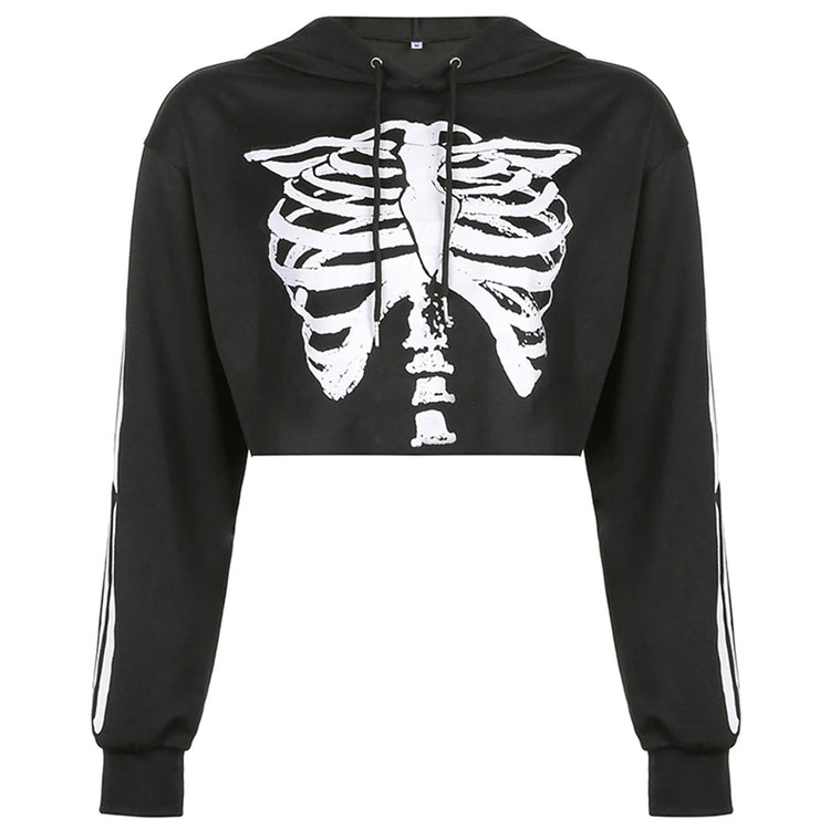 Ribcage Reveal Hoodie - Lace & Thornz