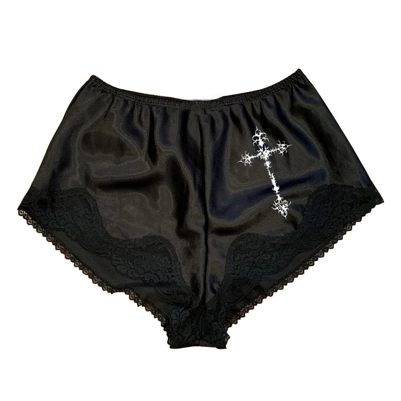 Salem Satin Shorts - Lace & Thornz