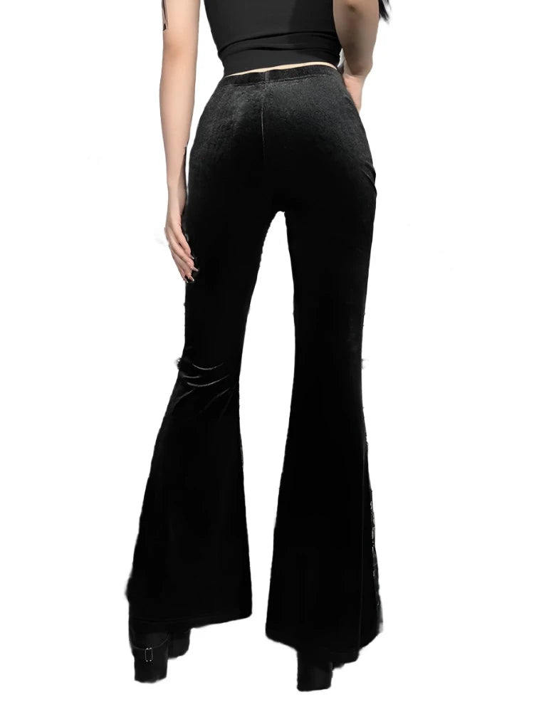 Shadow Shifter Flared Pants - Lace & Thornz