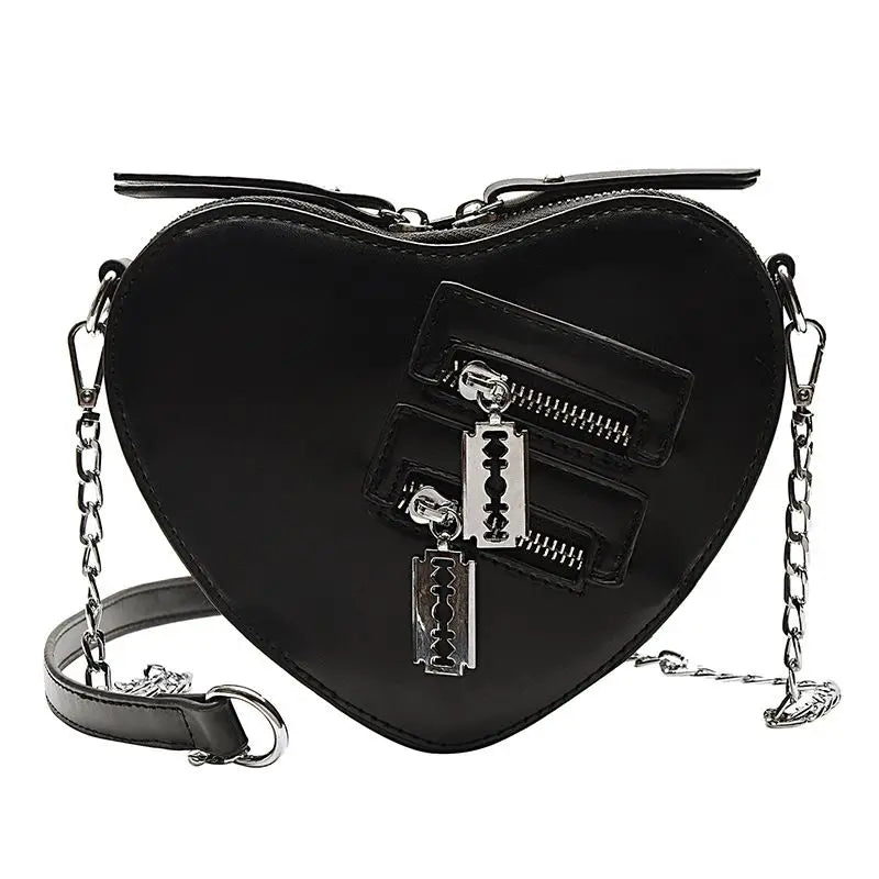 Sharp Love Bag (Black) - Lace & Thornz