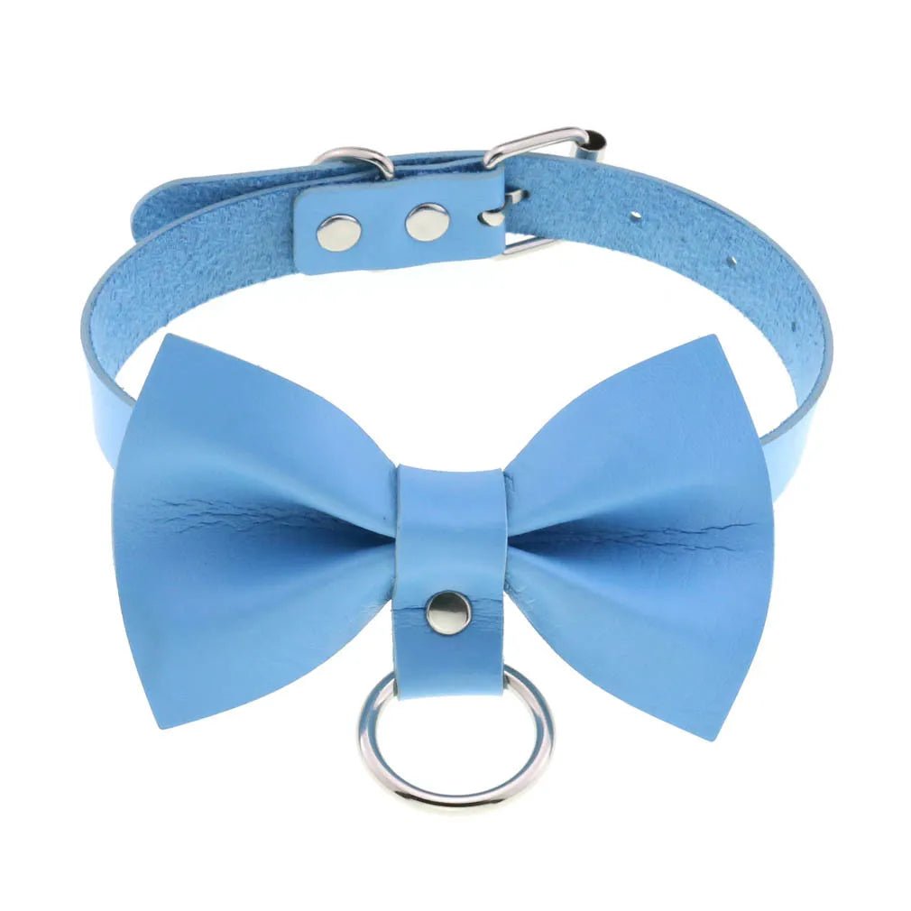 Sky Blue Brat Choker - Lace & Thornz