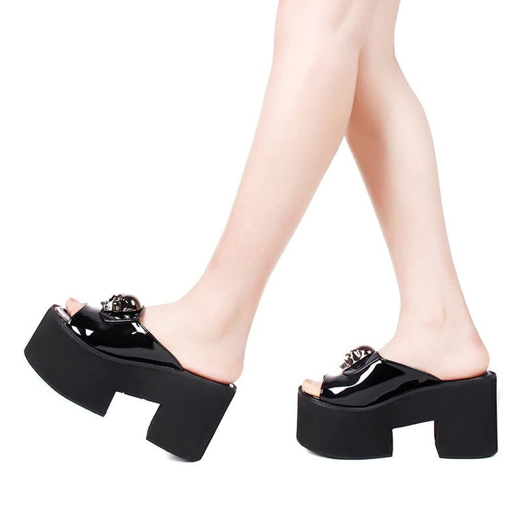 'Straight to the Underworld' Sandals - Lace & Thornz