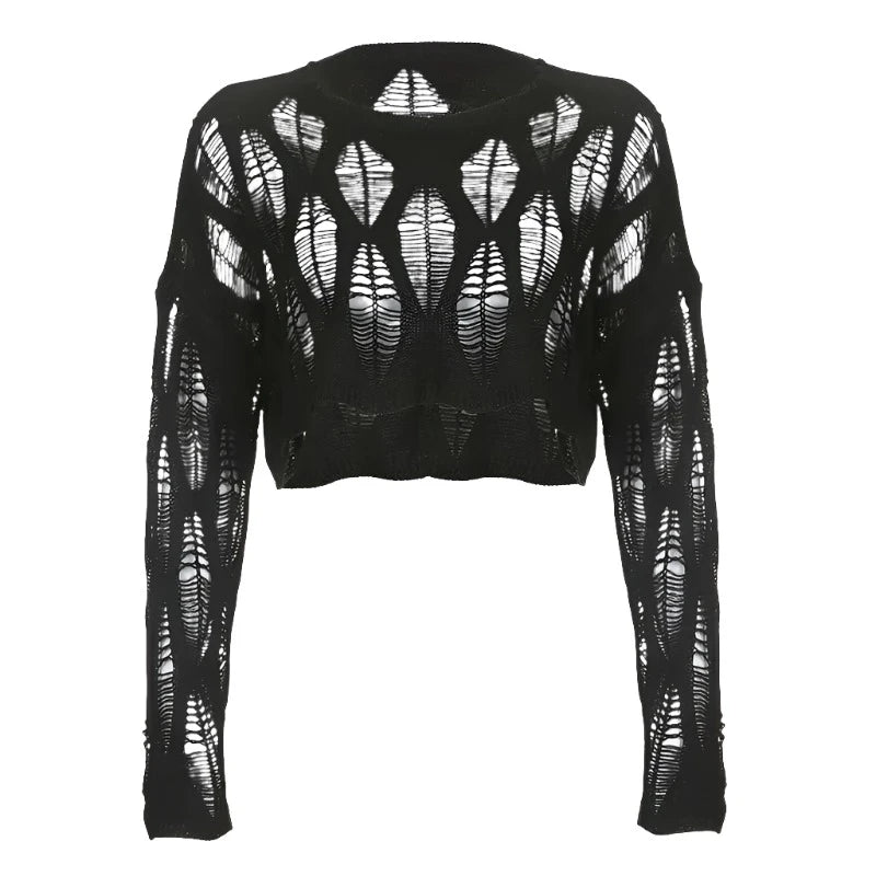 The Void's Embrace Sweater - Lace & Thornz