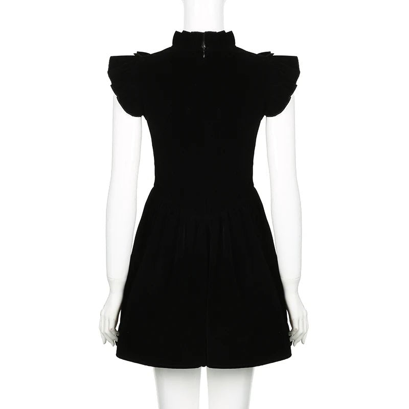 Velvet Vampira Dress - Lace & Thornz