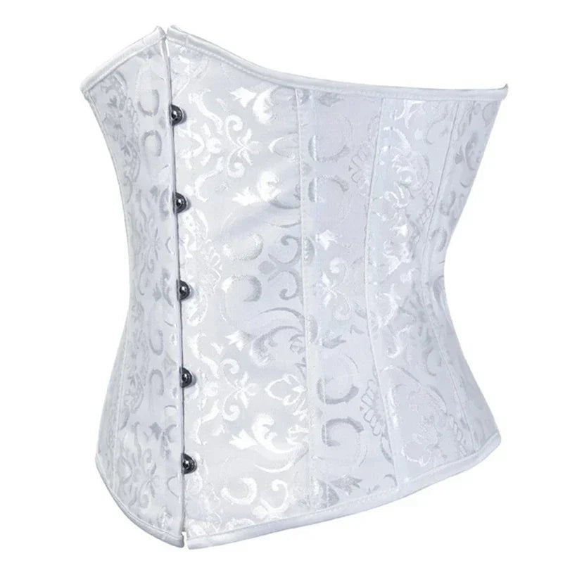 White Vampire Underbust Corset - Lace & Thornz