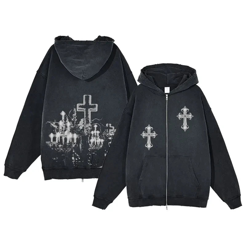 Wraith's Refuge Hoodie - Lace & Thornz